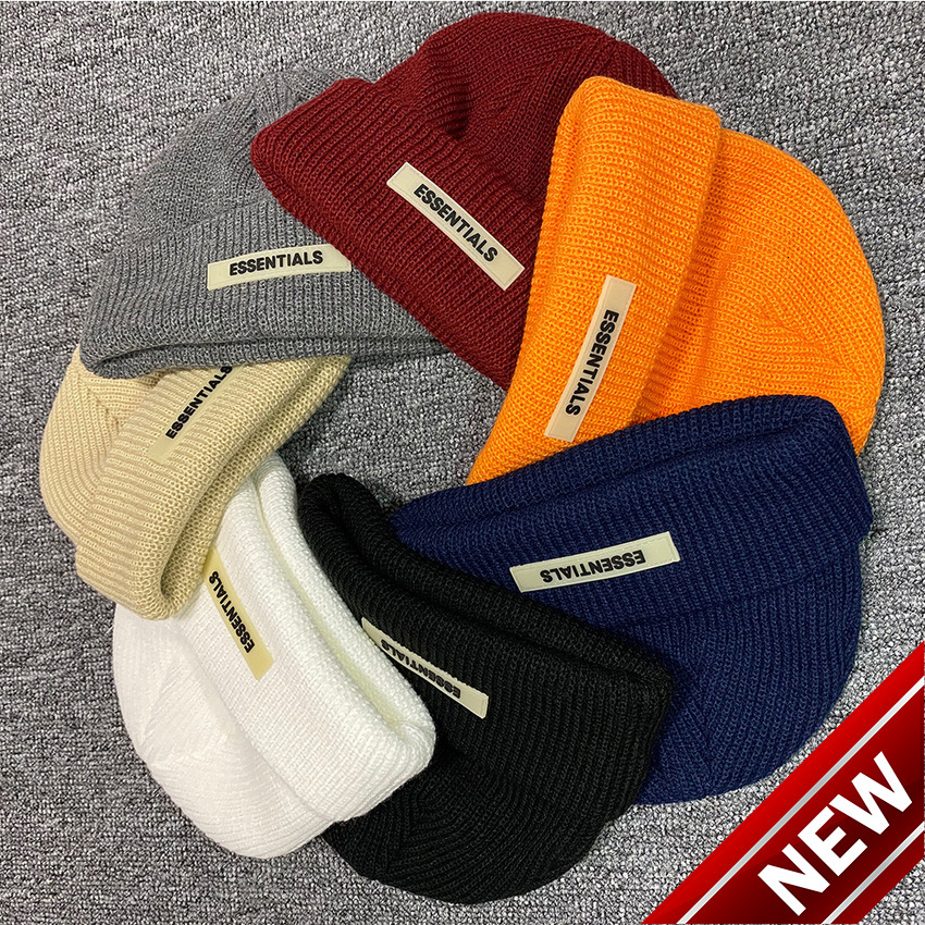 Fog Essentials Double Knitted Fashion Brand Wool High Street Couple Melon Skin Men's and Women's Versatile Cold Hat PL49, Black
Fog Essentials Double Knitted Fashion Brand Wool High Street Couple Melon Skin Men's and Women's Versatile Cold Hat PL49, Black