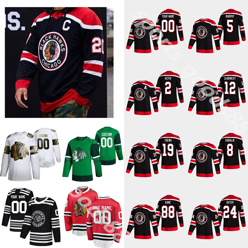 Chicago Blackhawks 2021 Reverse Retro Jersey 19 Jonathan Toews 88 Patrick Kane 00 Clark Griswold 12 ALEX DEBRINCAT Hockey Jerseys, Colour 10
Chicago Blackhawks 2021 Reverse Retro Jersey 19 Jonathan Toews 88 Patrick Kane 00 Clark Griswold 12 ALEX DEBRINCAT Hockey Jerseys, Colour 10