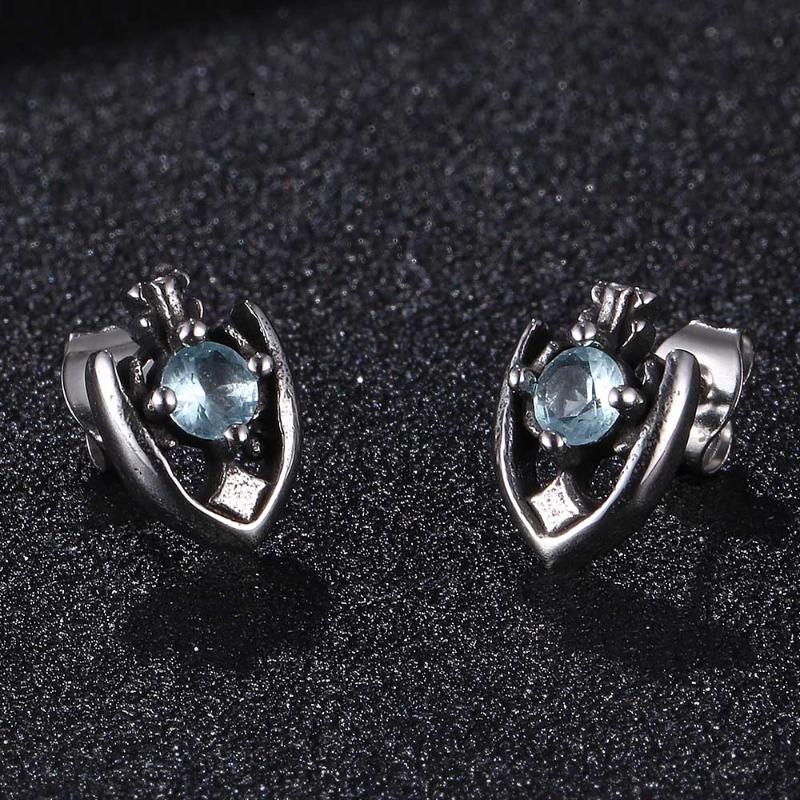 Stud Luxury Stainless Steel Zircon Earrings Blue Color Stone Wedding For Women Men Jewelry BB0805
Stud Luxury Stainless Steel Zircon Earrings Blue Color Stone Wedding For Women Men Jewelry BB0805