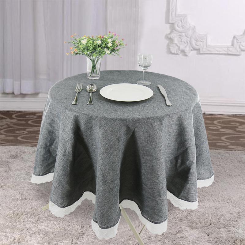 Rustic Round Tablecloth Gray Cotton Linen Table Cover Cloth Solid Decorative Elegant Pastoral Round Tablecloths with Lace Edge1, Khaki
Rustic Round Tablecloth Gray Cotton Linen Table Cover Cloth Solid Decorative Elegant Pastoral Round Tablecloths with Lace Edge1, Khaki