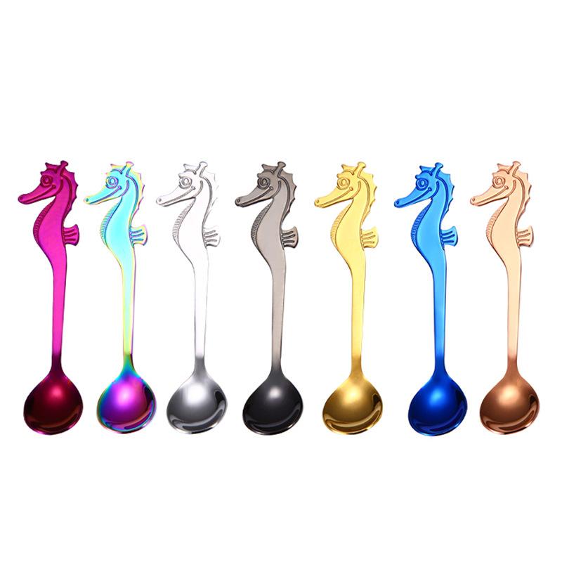 Stainless Steel Coffee Spoon Ocean Creative Seahorse Spoons Kitchen Mixing Hanging Cup Spoon Hot Drinking Flatware
Stainless Steel Coffee Spoon Ocean Creative Seahorse Spoons Kitchen Mixing Hanging Cup Spoon Hot Drinking Flatware