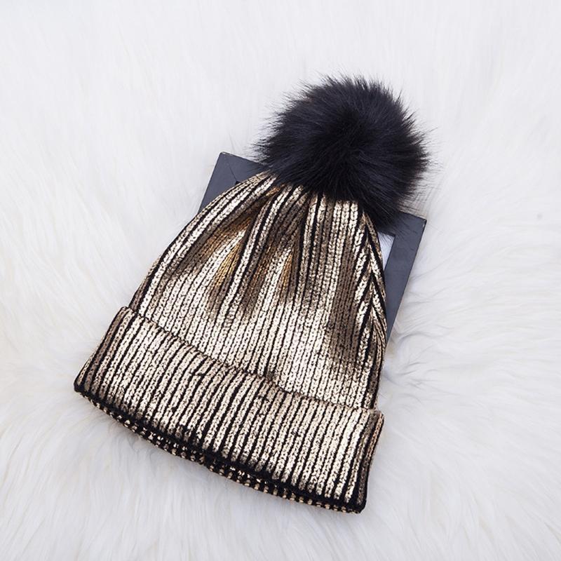 Women Girls Winter Warm Metallic Shiny Knitted Crochet Beanie Hat With Pom Pom P31B1, Gold
Women Girls Winter Warm Metallic Shiny Knitted Crochet Beanie Hat With Pom Pom P31B1, Gold