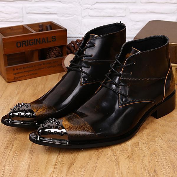High Short Boots Men Boots Botas Militares Cow Leather Pointed Toe Ankle Genuine Leather Full Grain Work & Safety1, Yellow
High Short Boots Men Boots Botas Militares Cow Leather Pointed Toe Ankle Genuine Leather Full Grain Work & Safety1, Yellow