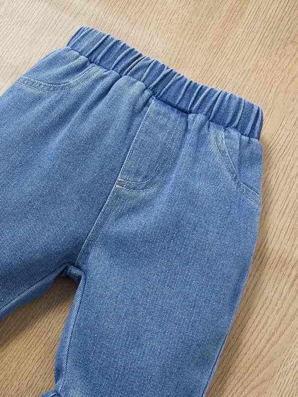 Baby Dot Bardot Top & Flare Jeans SHE