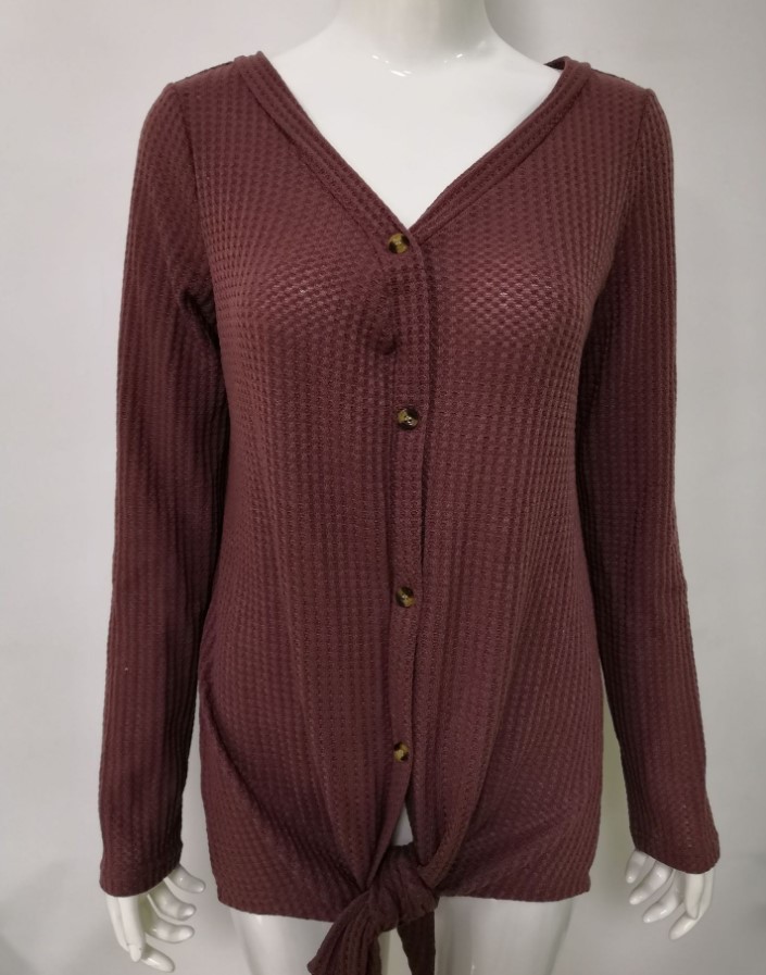 Ladies Women's Knitted Cotton Cardigans Tops Sweaters Full Sleeves V-Neck Plus Sizes S-XXL