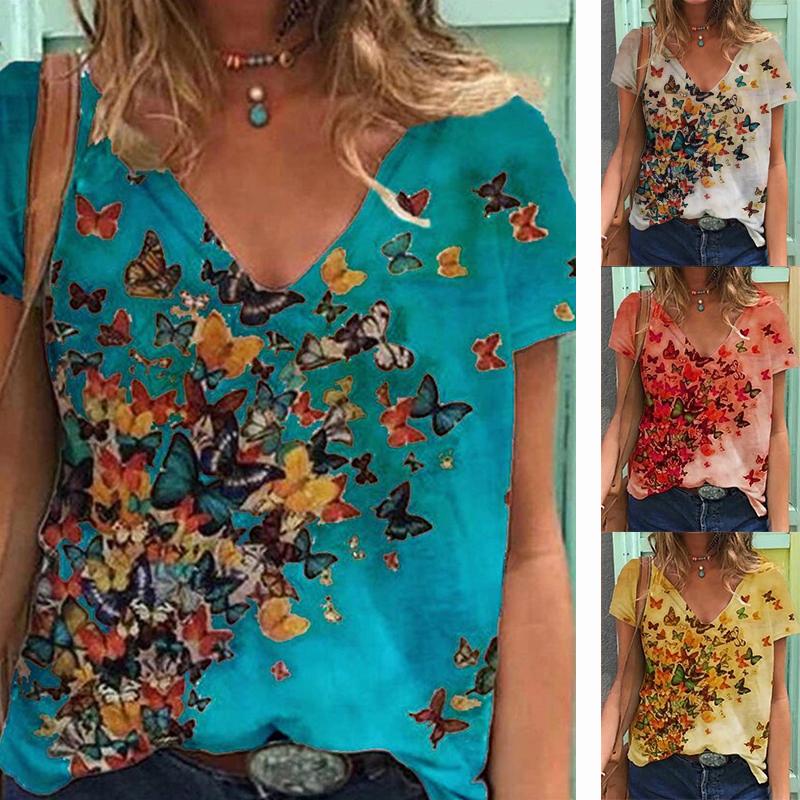 Womens Summer Casual T Shirt 2020 Fashion Butterfly Print Loose Tshirts Short Sleeve T-Shirt Harajuku Tops Tee Women Clothing, Red
Womens Summer Casual T Shirt 2020 Fashion Butterfly Print Loose Tshirts Short Sleeve T-Shirt Harajuku Tops Tee Women Clothing, Red