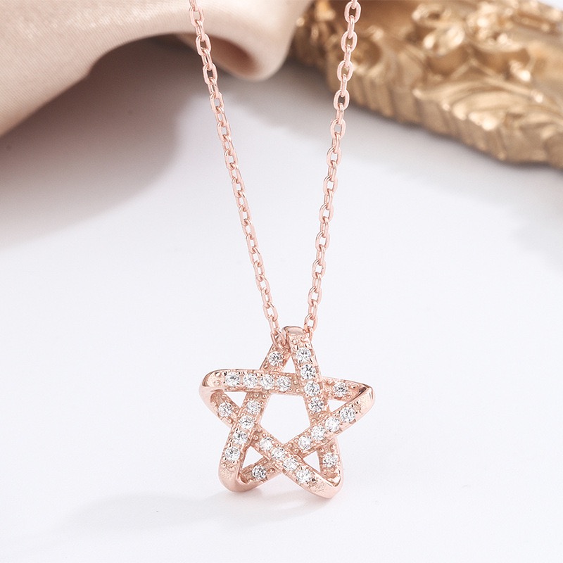 2020Fashion Jewelry Women's Sterling Silver Crystal Star Moon Diamond Pendant Necklace Non-allergic Non-fading Ladies Love Gift
2020Fashion Jewelry Women's Sterling Silver Crystal Star Moon Diamond Pendant Necklace Non-allergic Non-fading Ladies Love Gift