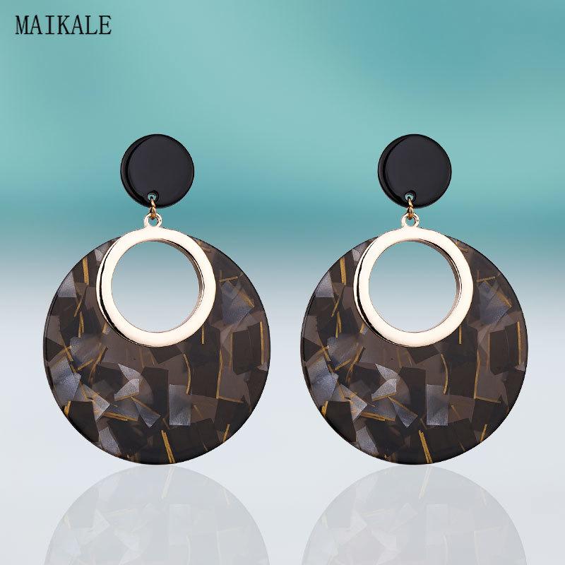 Dangle & Chandelier MAIKALE Bohemian Drop Earrings For Women Big Round Reisn Earing With Gold Hoop Pendientes Vintage Style Fashion Jewelry
Dangle & Chandelier MAIKALE Bohemian Drop Earrings For Women Big Round Reisn Earing With Gold Hoop Pendientes Vintage Style Fashion Jewelry