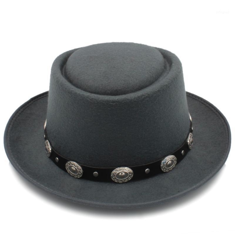 Wide Brim Hats Women Men Pork Pie Hat Dad Wool Flat Fedora For Lady Gentleman Gambler Boater Trilby Size 58CM1, Black
Wide Brim Hats Women Men Pork Pie Hat Dad Wool Flat Fedora For Lady Gentleman Gambler Boater Trilby Size 58CM1, Black