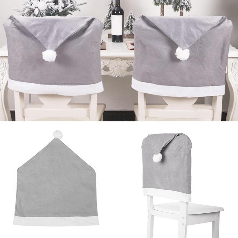New Year Christmas Decoration Chair Cover Stool Set Fashion Gray Non-woven Big Hat Chair Cover Stool Set Cushion Holiday
New Year Christmas Decoration Chair Cover Stool Set Fashion Gray Non-woven Big Hat Chair Cover Stool Set Cushion Holiday