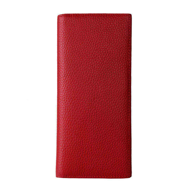 NXY Wallets Fashion Genuine Leather Women RFID Blocking Long Slim Bifold Lady Card Holder Purse 220128