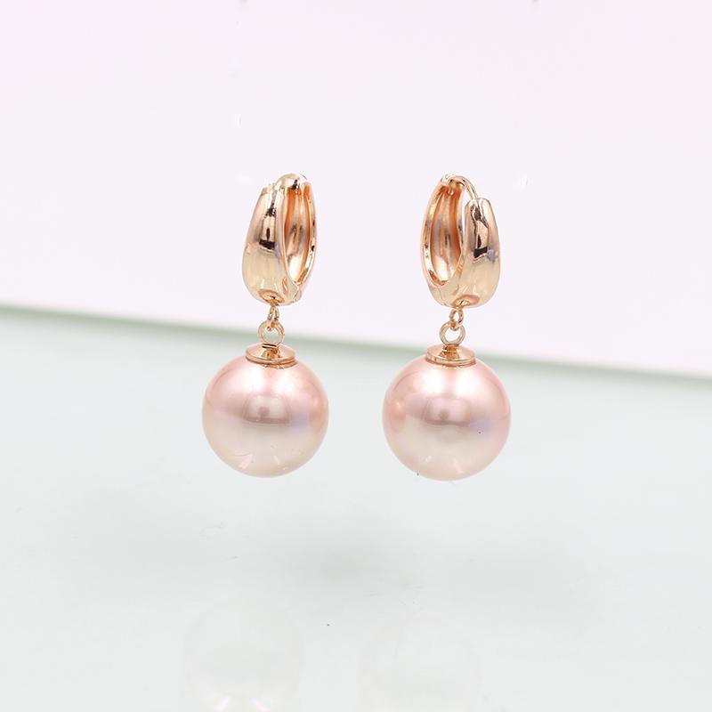 585 Pearl round ball new wedding earrings women's fashion party accessories rose gold micro wax inlaid with natural zircon earri1
585 Pearl round ball new wedding earrings women's fashion party accessories rose gold micro wax inlaid with natural zircon earri1
