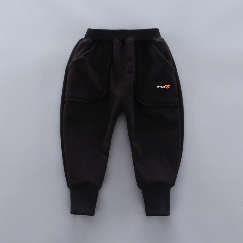 Thicken Children Cartoon Clothes Autumn Winter Baby Boys Girls Casual Hooded Jacket Pants 2Pcs/sets New Kids Fashion TracksuitX1019