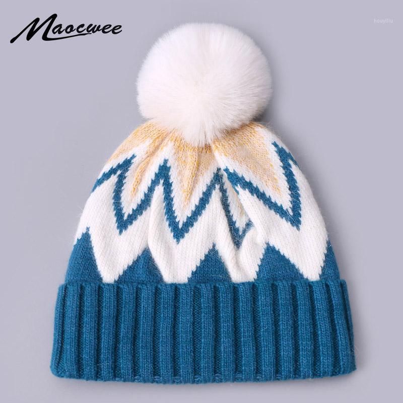 Winter Women Mixed Color Beanie Hat With Faux Fur Pompon Cute Knitted Stripe Patterned Wool Ski Cap Bonnet Warm Soft Hat Beanie1
Winter Women Mixed Color Beanie Hat With Faux Fur Pompon Cute Knitted Stripe Patterned Wool Ski Cap Bonnet Warm Soft Hat Beanie1