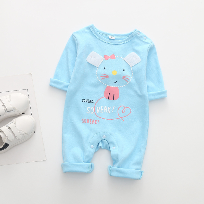 ZWY430 Cute Animal Romper Boys Girls Jumpsuit Outfits Long Sleeve Clothes Infant Unisex Babies One-pieces Carton Roupas de Bebes Y1221