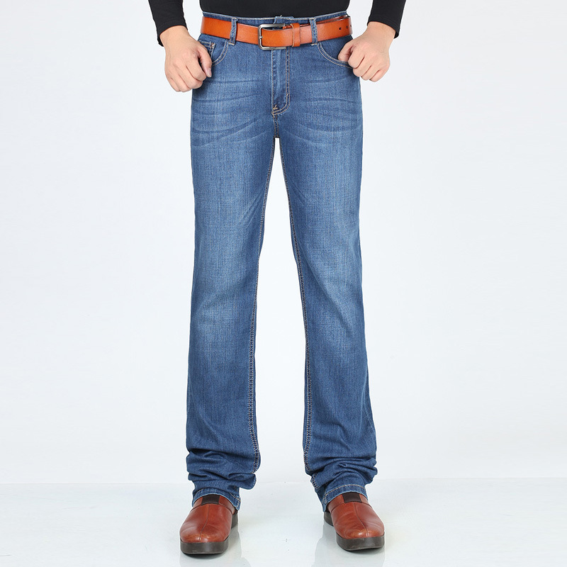 120 Cm Long Jeans Mens Spring Autumn Denim Pants Man Business Casual Jeans Male Long Denim Pants High Quality Men Jeans Pants 201223