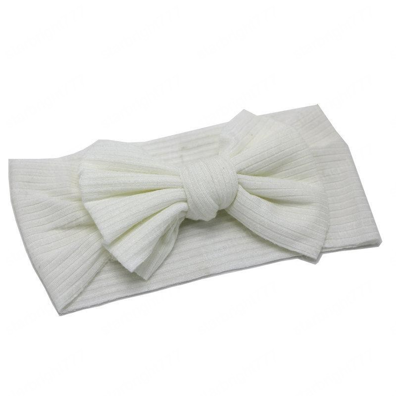 Baby Soft Hairband rib fabric Headwrap Large Bow Elastic Baby Headband Girl Turban Hair Accessories