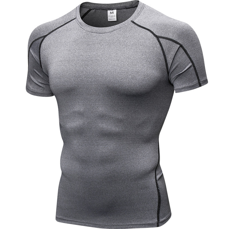 Men's Running T-Shirts, Quick Dry Compression Sport T-Shirts, Fitness Running Shirts, Soccer Shirts Men's Jersey Sportswear