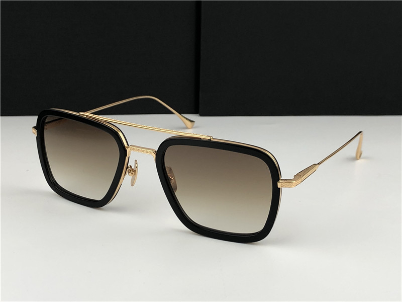 Square Pilot Sunglasses 7806 Metal Gold Brushed Frame With Brown Gradient Lens gafas de sol Mens Sunglasses UV Protection with Box
Square Pilot Sunglasses 7806 Metal Gold Brushed Frame With Brown Gradient Lens gafas de sol Mens Sunglasses UV Protection with Box