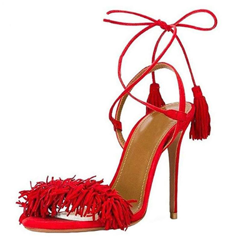 2021 Fashion Summer Women Shoes Fringe Sandals Tassels High Heels Open Toe Backless Stilettos Suede Lace-up Party Shoes, Green
2021 Fashion Summer Women Shoes Fringe Sandals Tassels High Heels Open Toe Backless Stilettos Suede Lace-up Party Shoes, Green