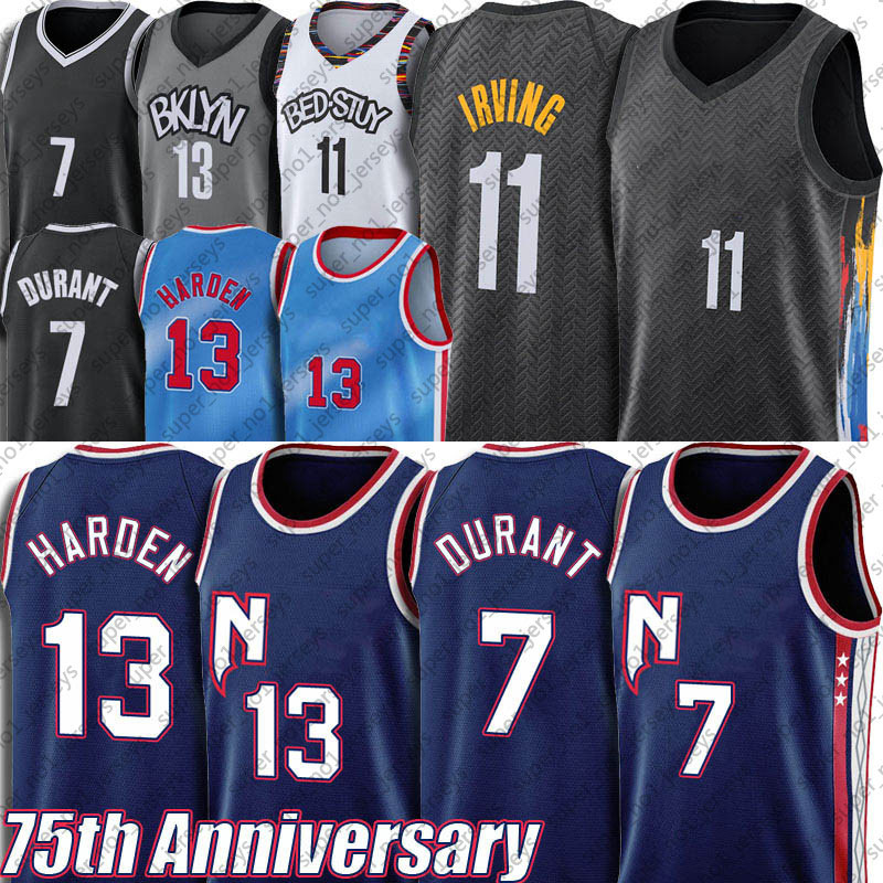 James 13 Harden Jersey Kevin 7 Durant Kyrie 11 Basketball Irving Jerseys 75th Anniversary Black City Blue Uniform New Season, 75th jersey
James 13 Harden Jersey Kevin 7 Durant Kyrie 11 Basketball Irving Jerseys 75th Anniversary Black City Blue Uniform New Season, 75th jersey