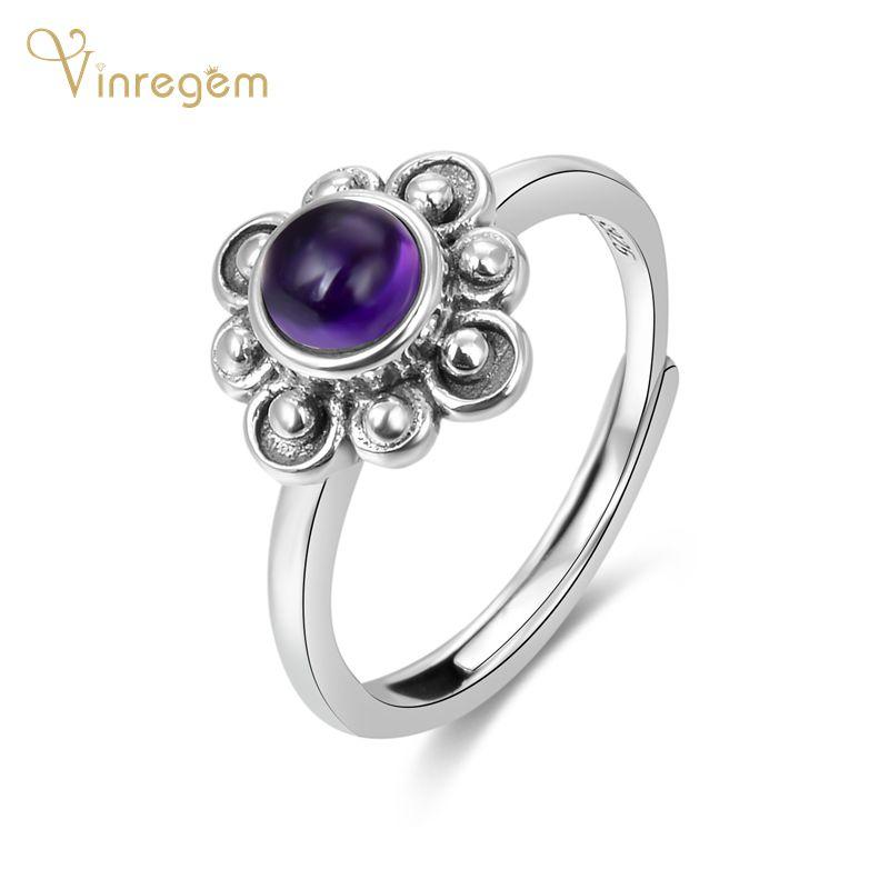 Cluster Rings Vinregem Vintage 100% 925 Sterling Silver Amethyst Gemstone Wedding Engagement White Gold Flower Fine Jewelry Wholesale, Golden;silver
Cluster Rings Vinregem Vintage 100% 925 Sterling Silver Amethyst Gemstone Wedding Engagement White Gold Flower Fine Jewelry Wholesale, Golden;silver
