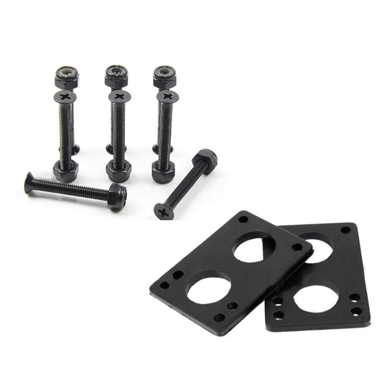 3mm 6mm Gasket Hardware Screws Sports Preventing Wheelbite Nut Skateboard Riser Pads Set Accessories Repair Longboard Protective, Black 3mm
3mm 6mm Gasket Hardware Screws Sports Preventing Wheelbite Nut Skateboard Riser Pads Set Accessories Repair Longboard Protective, Black 3mm