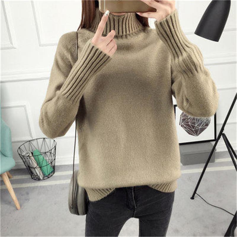 Women's Sweaters Women 2022 Autumn Winter Turtleneck Sweater Design Green Thick Tricot And Pullover Female Jumper Tops ZY4398, White;black
Women's Sweaters Women 2022 Autumn Winter Turtleneck Sweater Design Green Thick Tricot And Pullover Female Jumper Tops ZY4398, White;black