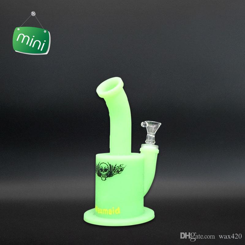 Waxmaid Silicone Water Bong 7 inch Magneto S Mini FDA Approved Unbreakable Cheap Dab Rigs Bent Tube For Herb and Oil Hookah Pipes
Waxmaid Silicone Water Bong 7 inch Magneto S Mini FDA Approved Unbreakable Cheap Dab Rigs Bent Tube For Herb and Oil Hookah Pipes