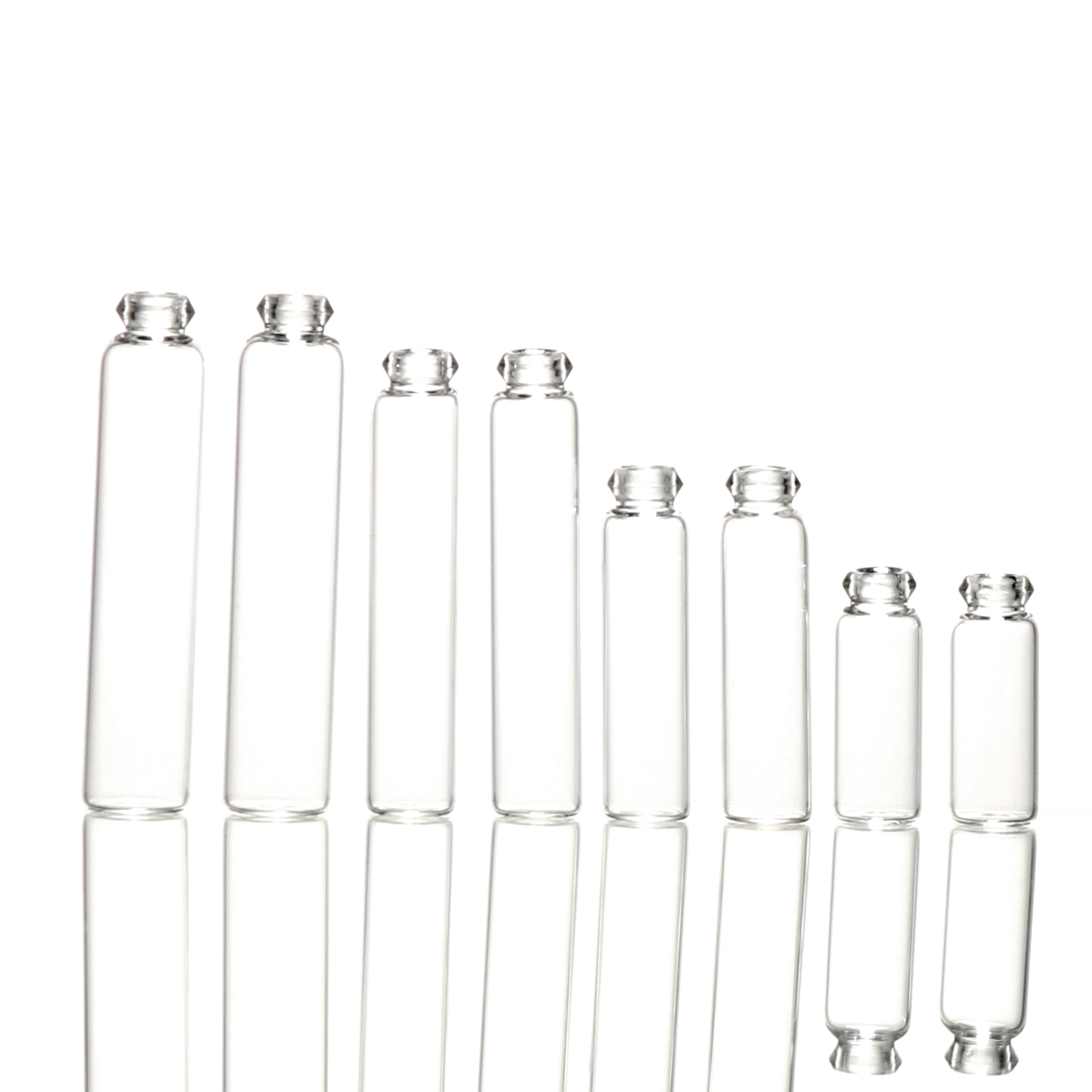 0.5 1 3 2ML mini glass sample perfume vial with plastic lids wholesale samples packaging