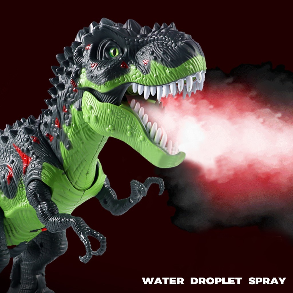 Interactive Toys For Children Remote Control Electronic Dinosaur Toy ABS Walking Dinosaurs Simulation Spray Christmas Gift LJ201105