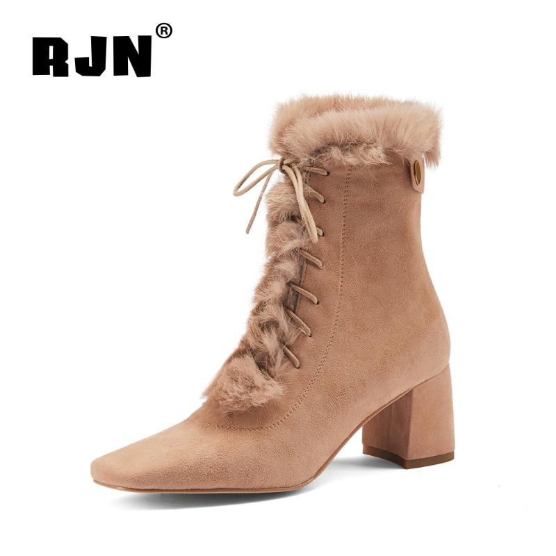 RJN Solid Women Short Boots Rur Kid Suede Back Zipper Fashion Squre Toe Lady Winter Keep Warm Mid Heel Ankle Boots RO484, Black
RJN Solid Women Short Boots Rur Kid Suede Back Zipper Fashion Squre Toe Lady Winter Keep Warm Mid Heel Ankle Boots RO484, Black