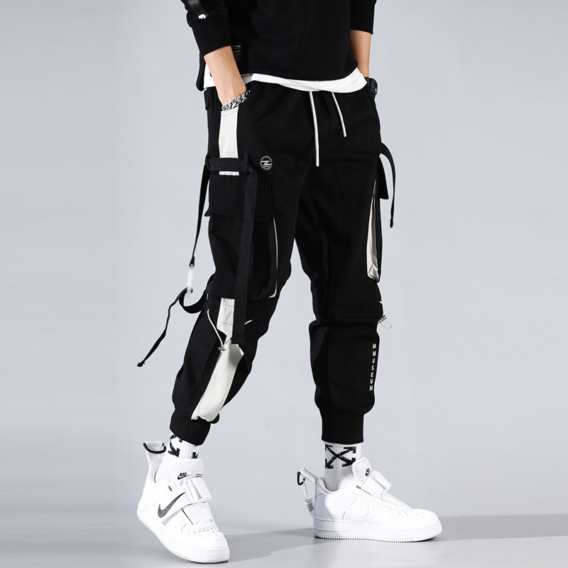2020 Men New Autumn Hip Hop Pants Club Singer Stage Costume Trousers Ribbons Streetwear Joggers Sweatpants Hombre Cargo Pants, Black
2020 Men New Autumn Hip Hop Pants Club Singer Stage Costume Trousers Ribbons Streetwear Joggers Sweatpants Hombre Cargo Pants, Black