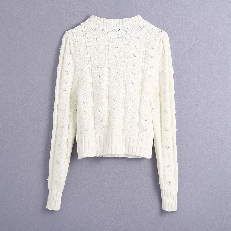 Fall Za Women Sweater Clothing White Pullover Knitted Cropped Sweater Long Sleeve Ruffle Autumn Clothes Women's Sweater Top 201223