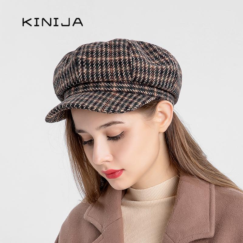 Autumn Women beret hat Vintage lattice fedora hat Winter Big Brim octagonal caps Ladies casual Wool Painter Cap, Beige
Autumn Women beret hat Vintage lattice fedora hat Winter Big Brim octagonal caps Ladies casual Wool Painter Cap, Beige