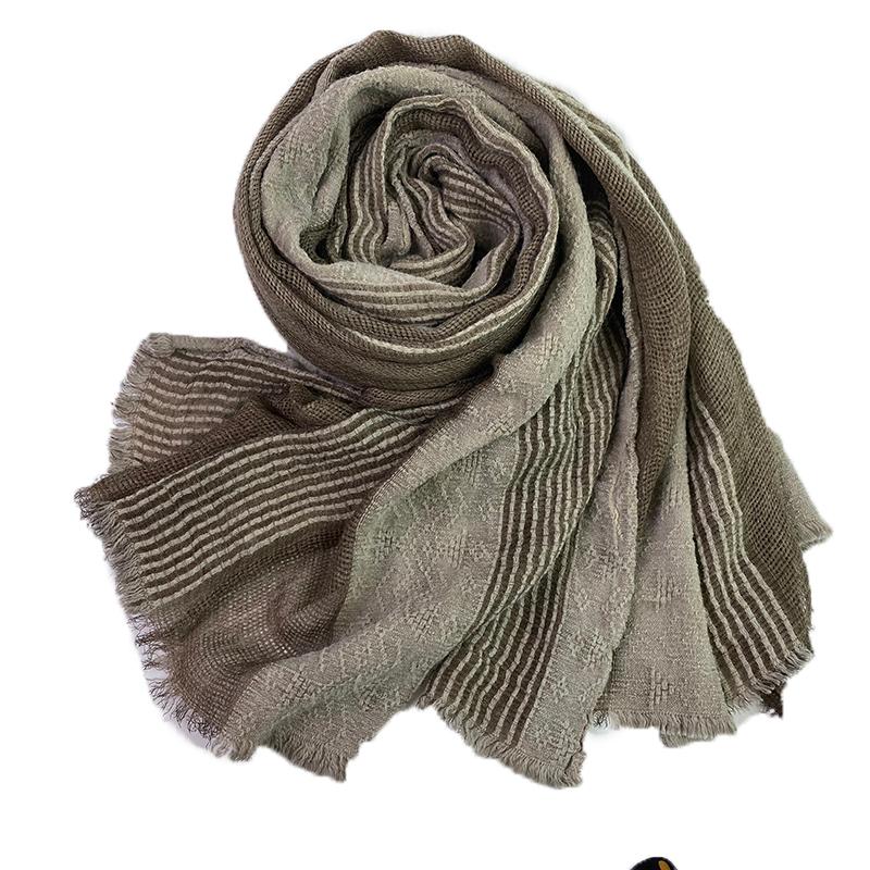 Scarves 2021 Japanese Style Winter Cotton And Linen Striped Plaid Long Women's Shawl Fashion Unisex CMen Scarf
Scarves 2021 Japanese Style Winter Cotton And Linen Striped Plaid Long Women's Shawl Fashion Unisex CMen Scarf