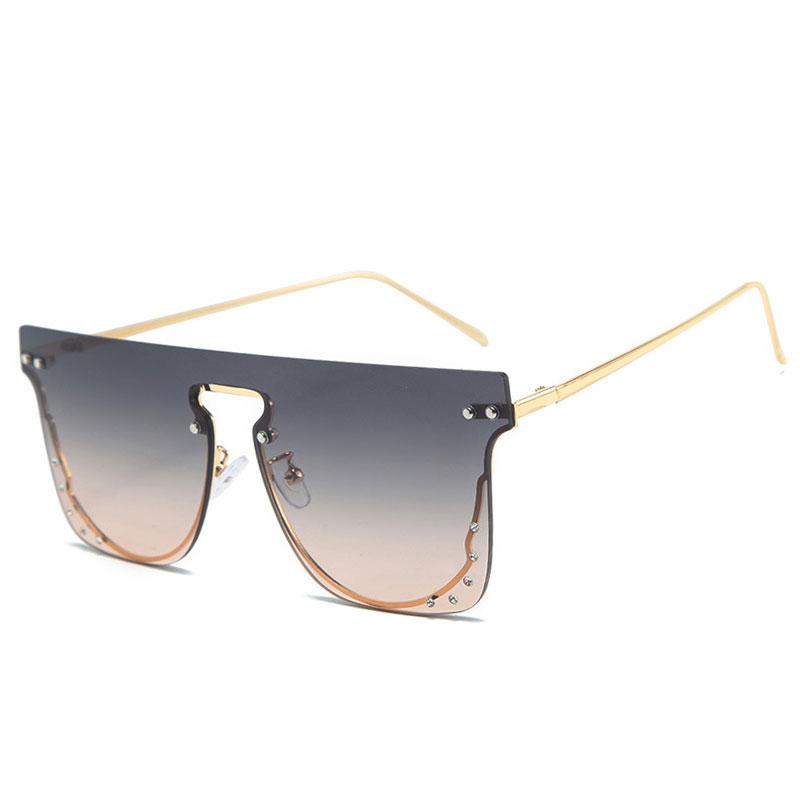 Sunglasses Veshion Rimless One Lens Rivet Luxury Men Women Fashion Shades UV400 Vintage Glasses
Sunglasses Veshion Rimless One Lens Rivet Luxury Men Women Fashion Shades UV400 Vintage Glasses
