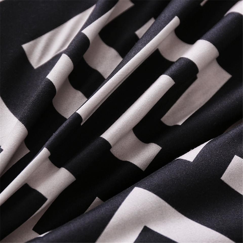 Modern Geometric California King Bedding Sets Sanding Duvet Cover Set Pillowcase Duvet Covers 229*260 3pcs Bed Set