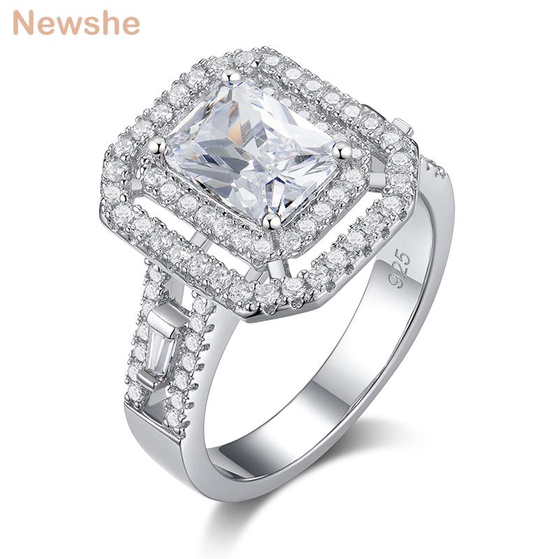 Cluster Rings She Solid 925 Sterling Silver Wedding Engagement Ring For Women Emerald Cut Zircons Bridal's Jewelry BR1096, Golden;silver
Cluster Rings She Solid 925 Sterling Silver Wedding Engagement Ring For Women Emerald Cut Zircons Bridal's Jewelry BR1096, Golden;silver