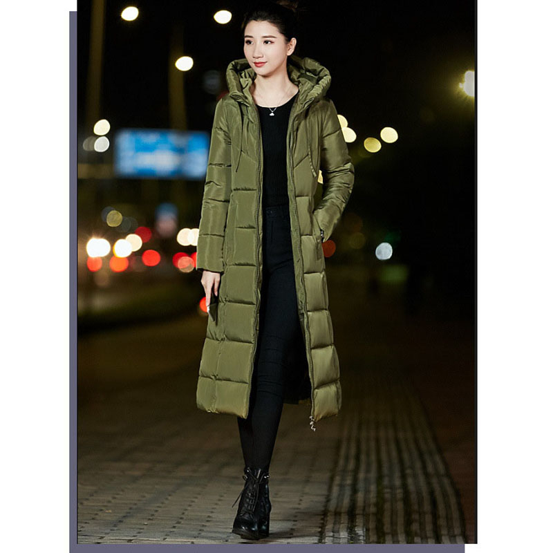 2019 Winter Jacket Female Parka Coat Plus size M6XL Fashion Down Jacket Long Hoodie Down Thick Long Coat Jacket Women Clothing T200319
