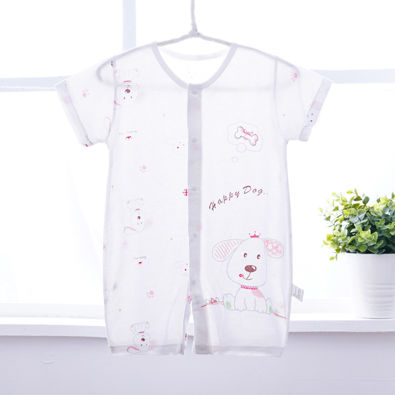 2020 Baby Rompers Newborn Boys Girls Thin Cool Bamboo Fiber Animal Baby Clothes Toddler Infant Overalls 3-24M Baby Costumes Y1221