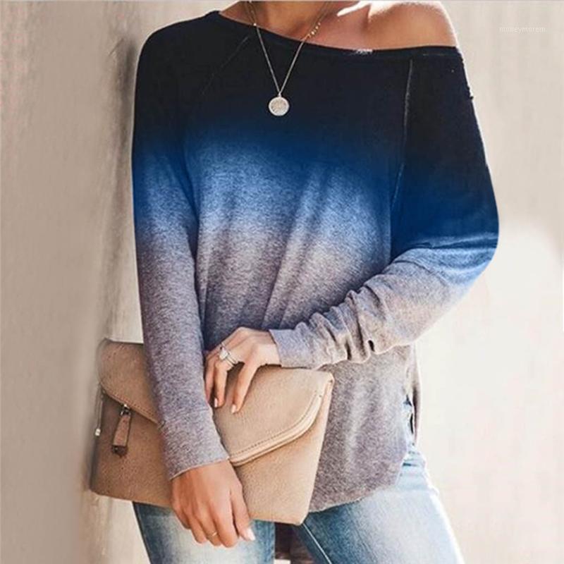 2020 Women Long Sleeve Blouse Casual O-neck Tie Dye Print Tunic Tops Shirt Top Women Off Shoulder Shirt Womens Tops and Blouses1, As photo shows 
2020 Women Long Sleeve Blouse Casual O-neck Tie Dye Print Tunic Tops Shirt Top Women Off Shoulder Shirt Womens Tops and Blouses1, As photo shows