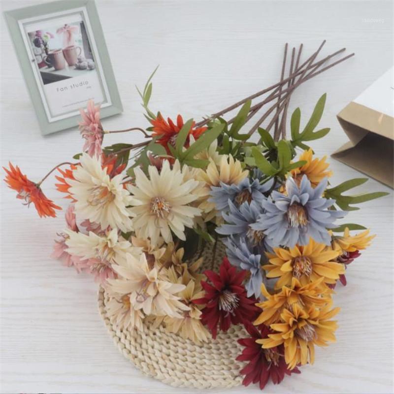 10Pcs Fake Autumn Francois (5 heads/piece) 33.46" Length Simulation Gerbera for Wedding Home Decorative Artificial Flowers1, Blue
10Pcs Fake Autumn Francois (5 heads/piece) 33.46" Length Simulation Gerbera for Wedding Home Decorative Artificial Flowers1, Blue