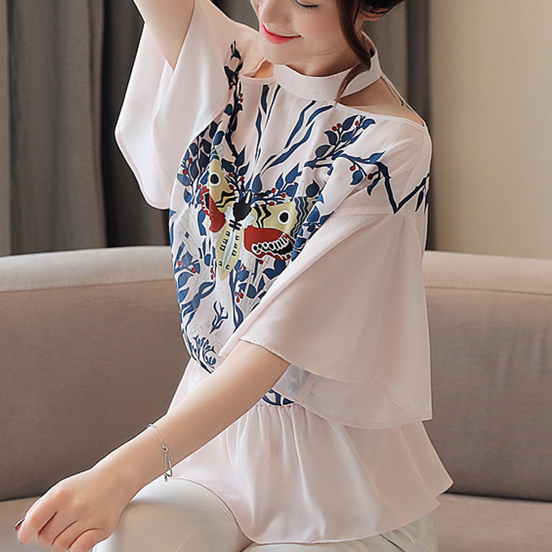 Fashion women tops and blouses 2019 ladies tops chiffon blouse shirt shirts short sleeve shirt korean fashion clothing 50 T200321