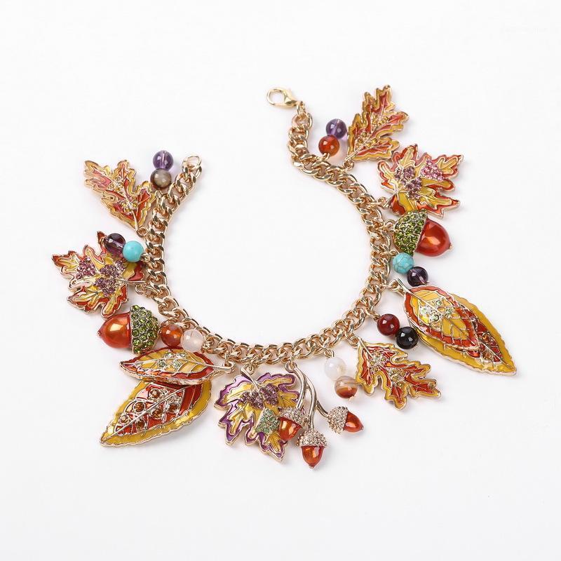 Bracelets For Women Beads Red Leaves Female Wedding Engagement Jewelry Link, Chain, Black
Bracelets For Women Beads Red Leaves Female Wedding Engagement Jewelry Link, Chain, Black