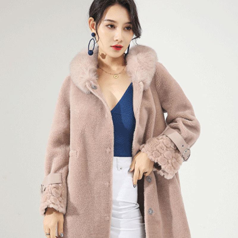 High Quality Real Fur Coat Female 100% Wool Winter Clothes Hooded Fur Collar Korean Jacket Women 2020 Ropa De Mujer Pph2892, Gong mi
High Quality Real Fur Coat Female 100% Wool Winter Clothes Hooded Fur Collar Korean Jacket Women 2020 Ropa De Mujer Pph2892, Gong mi