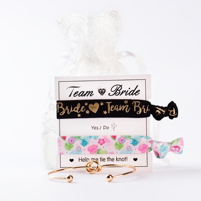 Bridesmaid Team Bride to Be Hair Tie Bracelets -Wedding Bridal Shower Bachelorette Hen Party Presents
Bridesmaid Team Bride to Be Hair Tie Bracelets -Wedding Bridal Shower Bachelorette Hen Party Presents