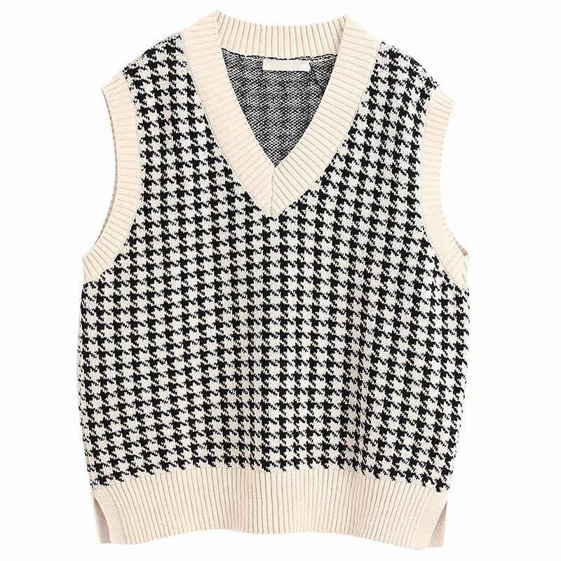 2020 Fashion Women Vest Sweater Knitted Sweater Loose Vintage Female Waistcoat V neck Sleeveless Tops Women Clothes S-L1, White
2020 Fashion Women Vest Sweater Knitted Sweater Loose Vintage Female Waistcoat V neck Sleeveless Tops Women Clothes S-L1, White