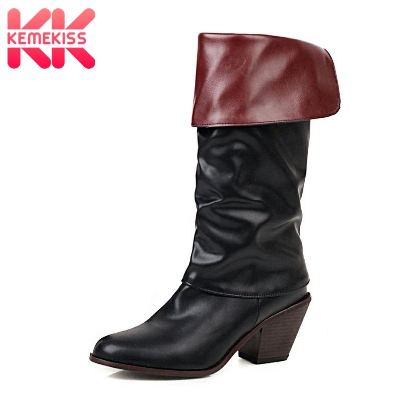 KemeKiss Size Women High Heel Boots Thick Heel Woman Knee High Boots Fashion Sexy Party Woman Footwear Size 34-43, Black
KemeKiss Size Women High Heel Boots Thick Heel Woman Knee High Boots Fashion Sexy Party Woman Footwear Size 34-43, Black