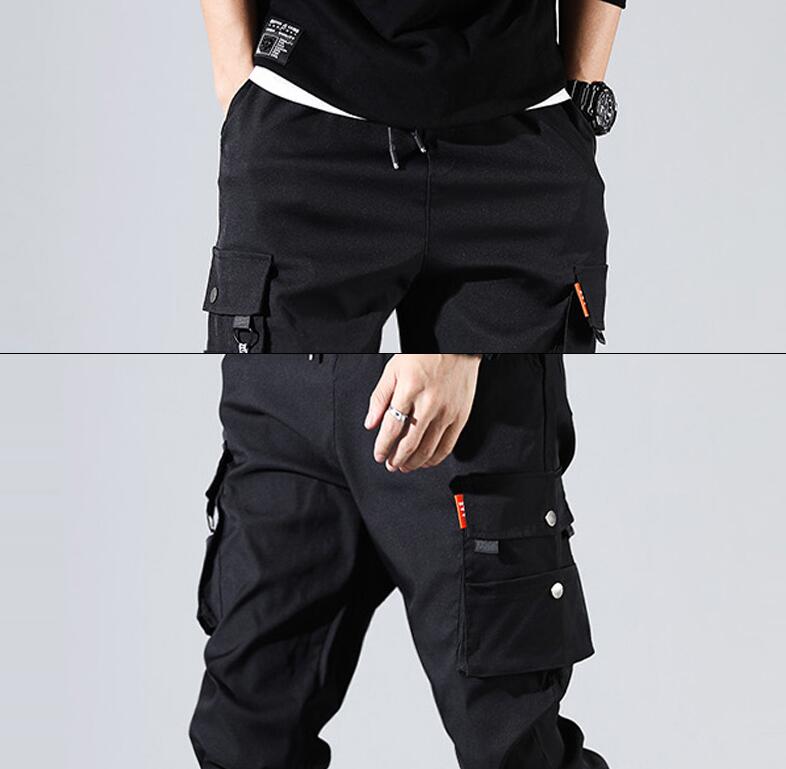 Hip Hop Men Pantalones Hombre High Street Kpop Casual Cargo Pants Many Pockets Joggers Modis Streetwear Trousers Harajuku For Men1221878